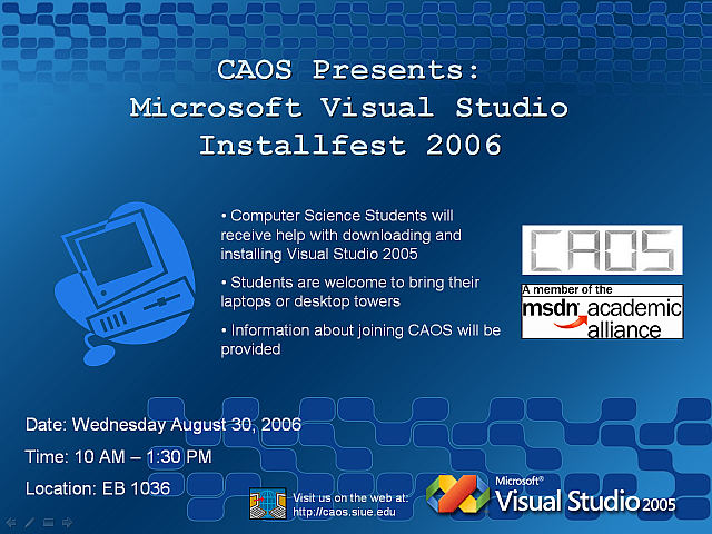 MS Visual Studio Installfest
